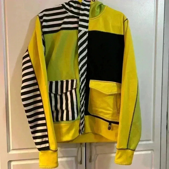 Volcom Jackets & Blazers - Volcom Yellow and Black Striped Jacket